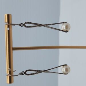 Silpada Elegant Sterling Silver Pearl Drop Earrings